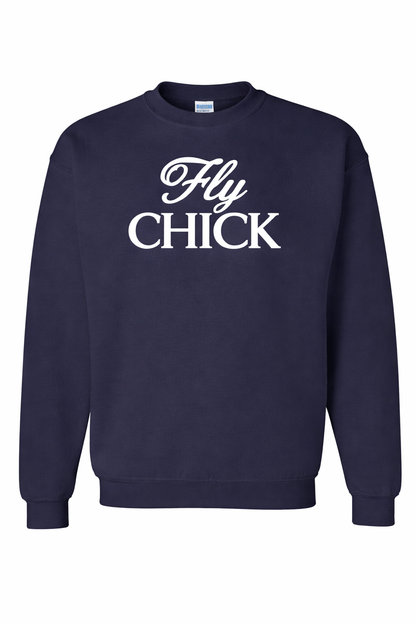 Fly CHICK Signature Crewneck - Stacked Logo