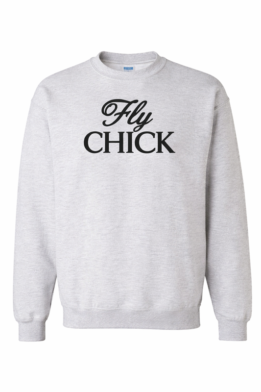 Fly CHICK Signature Crewneck - Stacked Logo