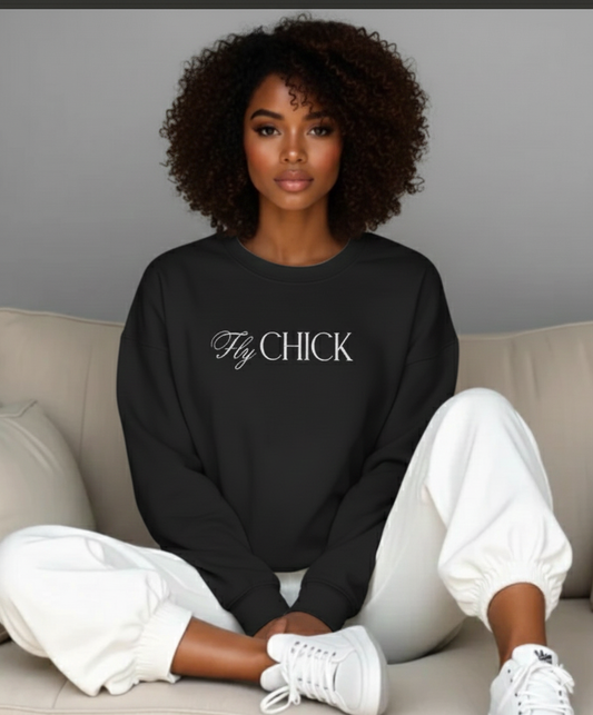 Fly CHICK Signature Crewneck - Horizontal Logo
